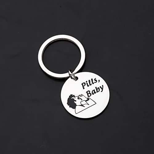 Aktap Parks Rec inspirou os Keyrings Jean Ralphio Pill Baby Gift para os fãs de Jean Ralphio