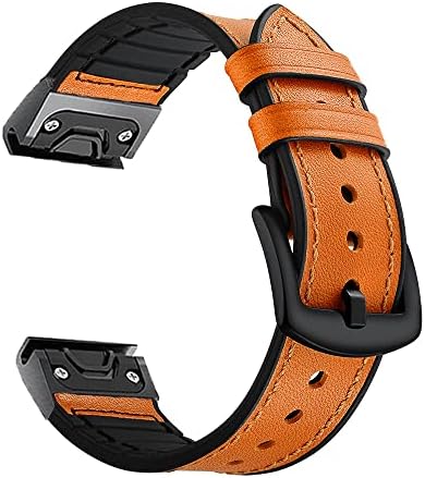 Axti 22 26mm Sport Watch Band tiras para Garmin Fenix ​​6 6s 6x Pro 5x 5 5s mais 3 3HR 935 945 D2 Pulteração de couro de liberação