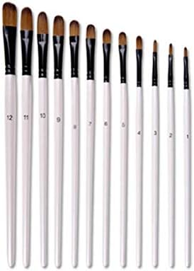 Floyinm 12pcs/set artista pincel pincel pincel de desenho multifuncional suprimentos de arte aquarela tinta caneca de nylon odso