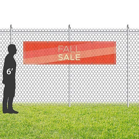 CGSignLab | Venda de outono -Moderna diagonal Banner de vinil de malha ao ar livre resistente ao vento | 8'x2 '