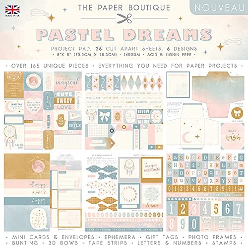 The Paper Boutique Pastel Dreams 8x8 Project Pad