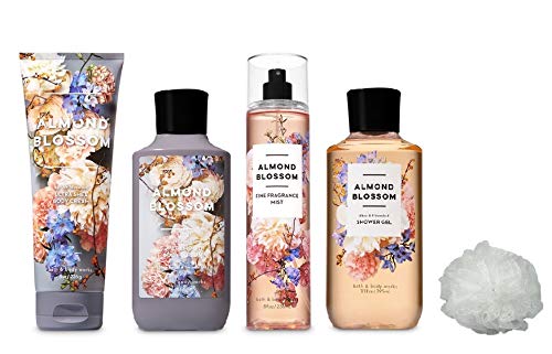 Bath and Body Works Blossom Deluxe Getting Loção ~ Creme ~ Fragrância Névoa ~ Gel de chuveiro + Esponja de chuveiro grátis