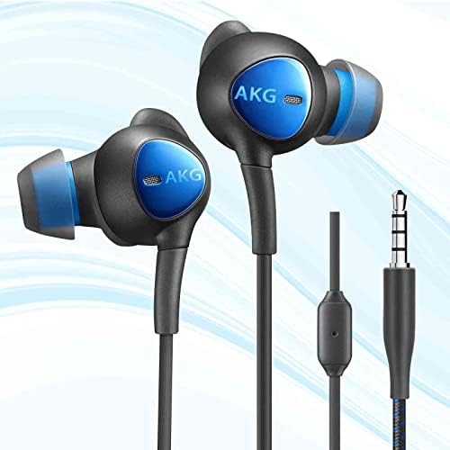 Wired 3,5 mm Jack Durável Earbuds Weebuds W Microfone e controle de volume, Bass Deep Bass Clear Sound Isolating em fones de ouvido,