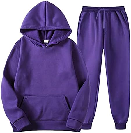 Zip up capuz y2k, traje masculino de 2 peças roupas casuais contraste esportes rastreeiros conjuntos