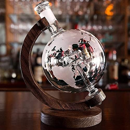 Whisky Decanter Globe Liquor Decanter, para Vinho, Presente de Aviação de Decanter de Uísque, Decoração de Avião, 1000ml
