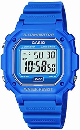 Casio Unisex F-108WH-1ACF Big Square Digital Display Quartz Black Watch