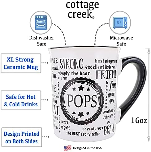 Cottage Creek Pops caneca, cerâmica 16oz. POPS CAUS