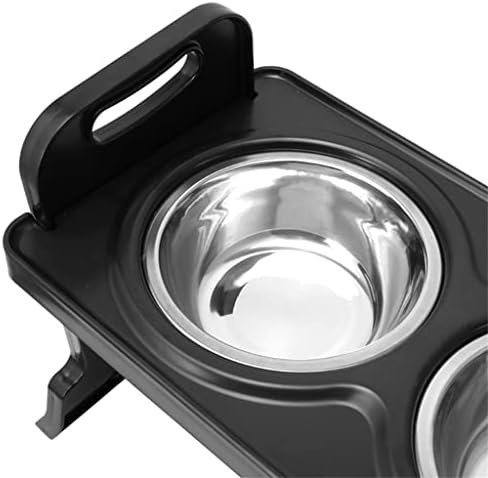 WXBDD DOG Bowl Cresceu alimentador para água alimentar bordas não derramadas e skid robusta melamine stand