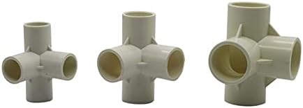 Acessórios de mangueira à prova de vazamento 20/25/32mm PVC Tubo de PVC de 4 vias de articulação articulação cuba de irrigação articulação