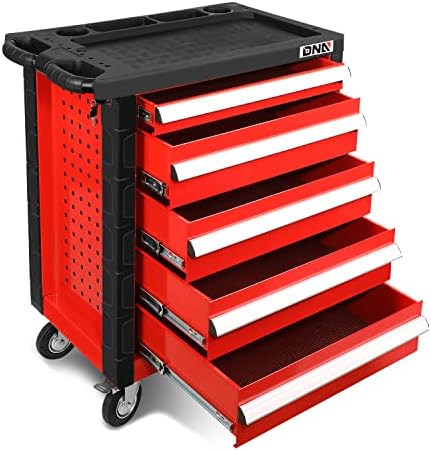 Motorização de DNA 30,5 L x 18 W x 38 H 5 gotas de térmias de bloqueio Tool de tórax bloqueio CARRMET CART CARATE com chaves, vermelho,