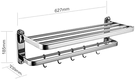 Rack de toalha de banheiro de aço inoxidável