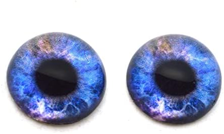 DOME ALTO DOME colorido colorido Galaxy Half Sphere Glass Eye Cabochons para pendente Fazendo jóias embrulhadas Taxidermia artesanal