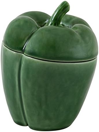 Bordallo Pinheiro Caixa de pimenta verde de 12,5 polegadas