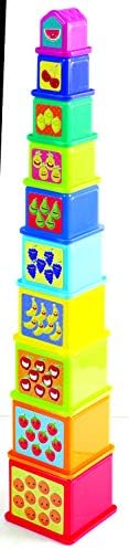PlayGo Kids Animal Stick & Stack Blocks Toy Eco-amigyly e não-tóxico Desenvolvimento da primeira infância Toys Para