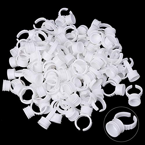 Tattoo Ink Rings Cups - Combofix 300pcs Tamanho médio Tatuagem de tatuagem Pigmment Copo Anéis de maquiagem descartáveis ​​Tattoo