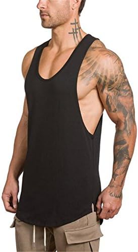 Wenkomg1 ginásios masculinos tanques coloridos sólidos tampas de verão ao ar livre Camiseta de pisca-pisca