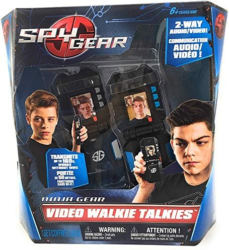 Spy Gear Ninja Video Walkie Talkies com áudio e vídeo bidirecionais