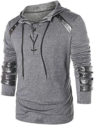 Hoodies de outono, outono masculino e inverno, cor sólida com mangas compridas suéter com capuz com capuz de Natal casaco