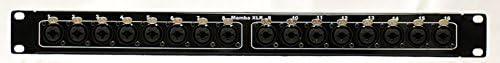 Mamba 16C2M - 16 XLR Combo a 16 xlr masculino xlr a xlr áudio patch bay