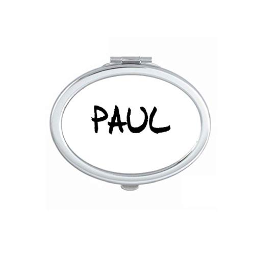 Nome de inglês especial Nome em inglês Paul espelho portátil dobra maquiagem de mão dupla lateral óculos