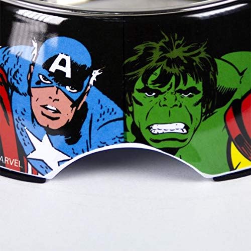 Cerdá - para animais de estimação dos fãs, Avengers Pet Feeder - Marvel oficialmente licenciado, multicolor