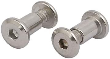 X-Dree 5pcs m6x12mm rosca fêmea de aço inoxidável de aço interno Cabeça T Nuts T M6x10mm parafuso (5 unids M6x12mm Rosca