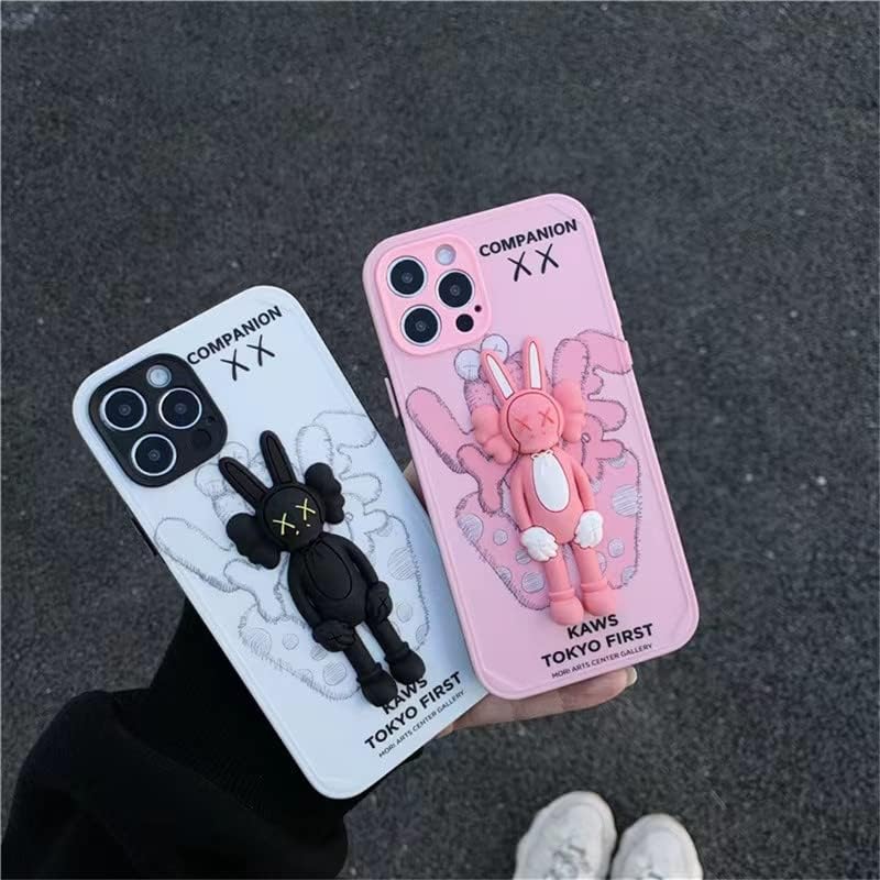 MPPLUS desenho animado de silicone suave 3D Fun Cool Cover Compatível com iPhone 11, Kawaii Unique Funny Kids Girls