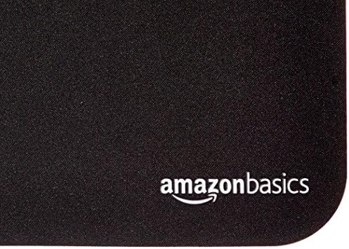 Basics Ergonomic Wireless PC Mouse - DPI Ajustável - Black & Gaming Computer Mouse Pad - Black