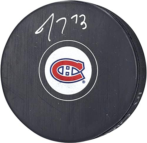 Tyler Toffoli Montreal Canadiens Hóquei autografado Puck - Pucks autografados da NHL