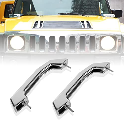 Johntruck 12498996 Silver Smooth Chrome Billet Handles para todos os acessórios externos de 2003-2009 Hummer H2 e H2 SUT, conjunto