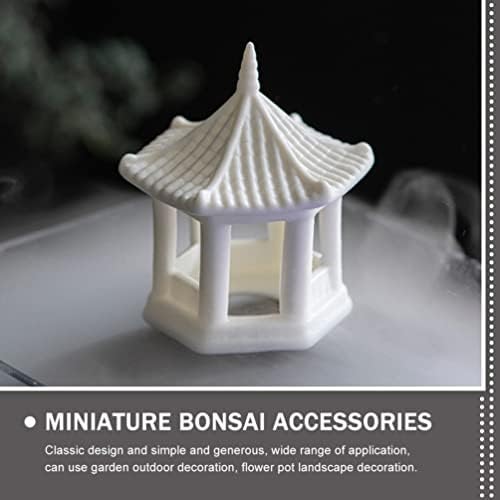 Decorações de tanques de peixes abofan Decorações de tanques de peixe Mini Pagoda estátua Cerâmica Cerâmica Exótica Micro paisagem