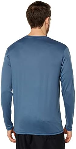 Quiksilver Men's Solid Solid Streak de manga longa Rashguard UPF 50 Camisa de surf de proteção solar