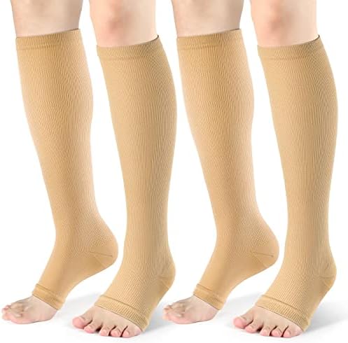 CERPITE ABRILENTE DA SOCKS DE COMPRESSÃO DE COMPRESSÃO DE MULHERES E MENS-2 15-20 MMHG JONE HIG