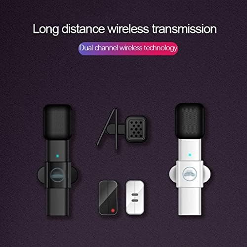 Mxiaoxia Lavalier Microfone portátil gravação de vídeo portátil Mini micro -microfone para transmissão ao vivo microfone