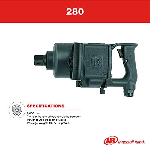 Ingersoll-rand 280 Super Duty de 1 polegada Pneumatic Impact Clean, 280-Anvil Standard