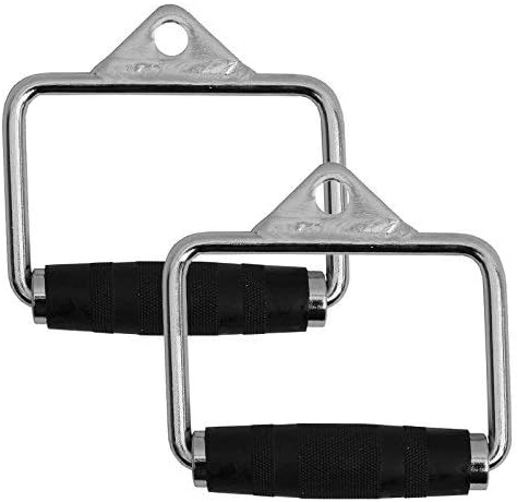 Fitness maníaca de aço pesado de aço de aço de moto de estribo Chrome Metal Silver D Handal