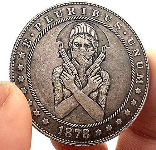 Copie a moeda de moeda 1878 Stray Coin Lori Coin Favorito Comemorativo de Moeda de Bitcoin Plata