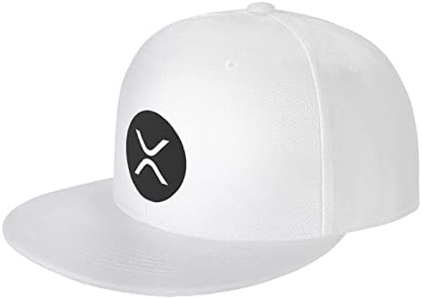 Wikjxiz Ripple-Coin-XRP Fashion Bill Hat Hat Hats Sport Sport Cap Caps Ajustável cinza