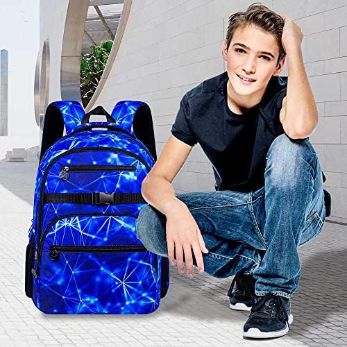 Garotos de mochila de mochila, bookbag elementar resistente à água, mochilas adolescentes para estudantes escola com porta de carregamento