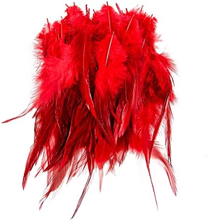 Fearafts Rooster Seldle Feathers for Crafts Decoration Jóias Diy Fazendo o pacote de acessórios de apanhador de