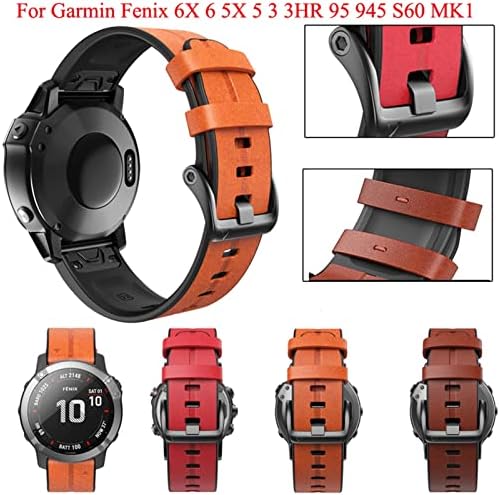 Ienyu 26 mm sireta de faixa de relógio para Garmin Fenix ​​7 7x 6 6x 5x 5 3 3HR Forerunner 935 945 Redação rápida de pulseiras de