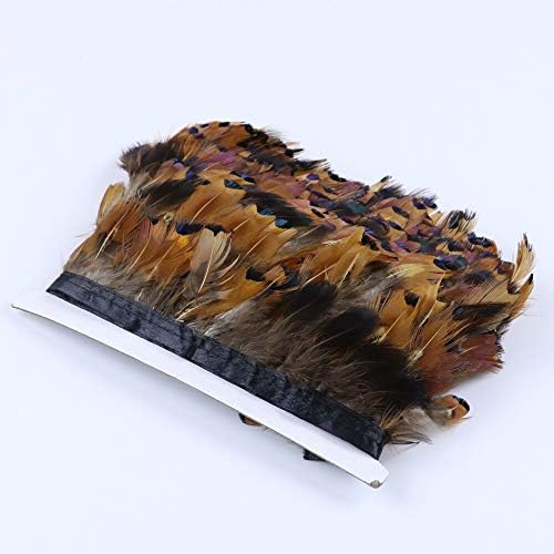 FEACK NATURAL DA FEACK NATURAL PEACOCK FABBON Fringe Rary Feather Gring para vestidos Acessórios de roupas Crafts Plumes