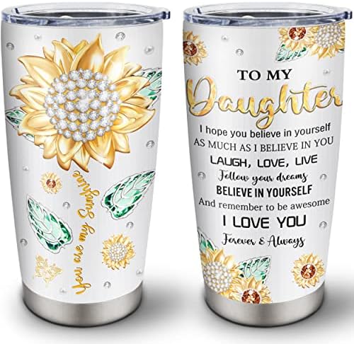 Presente da filha de mamãe/papai Tumblers 20oz - Presentes para a filha da mãe/pai caneca de café - para minha filha