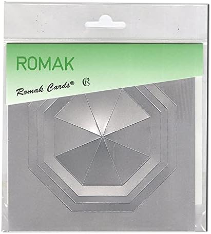 4 Octagon Frame Cards 5x5 - rosa