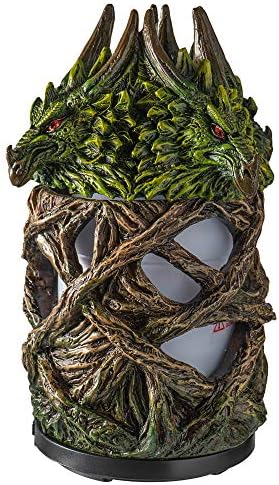 Pacific Giftware Mystical Tree Dragon Aroma Difusores para óleos essenciais 4 Timer Alteração de cor LED Night Light Auto Off Gothic