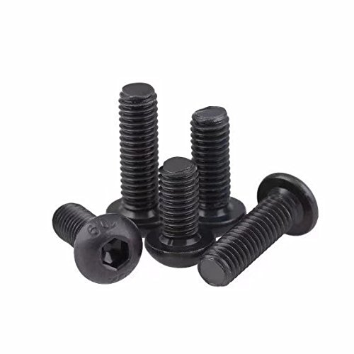 20pcs M5 x 16 mm 10,9 grau Aço de aço Allen Hex parafuso parafuso de parafuso parafuso da cabeça Abbott