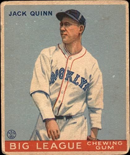 1933 Goudey 78 Jack Quinn Brooklyn Dodgers Good Dodgers