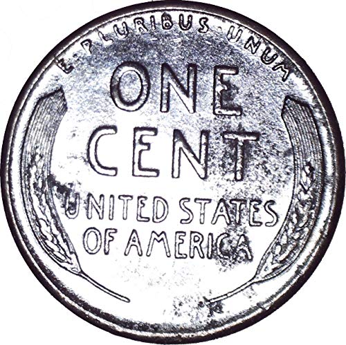 1943 Aço Lincoln Wheat Cent 1C sobre não circulado