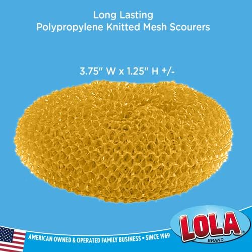 LOLA Produtos Scoures de malha de plástico pesados ​​| 3,75 x 1,25 - 25% maior que os escorreadores padrão | Malha de