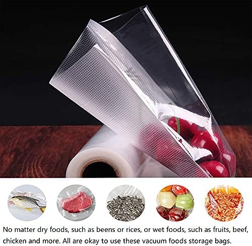 Wiyi Vacuum Sealer Bags Rolls Para economizar alimentos, rolo de vedação de vácuo para serviço pesado para sous vide cozinha, grau